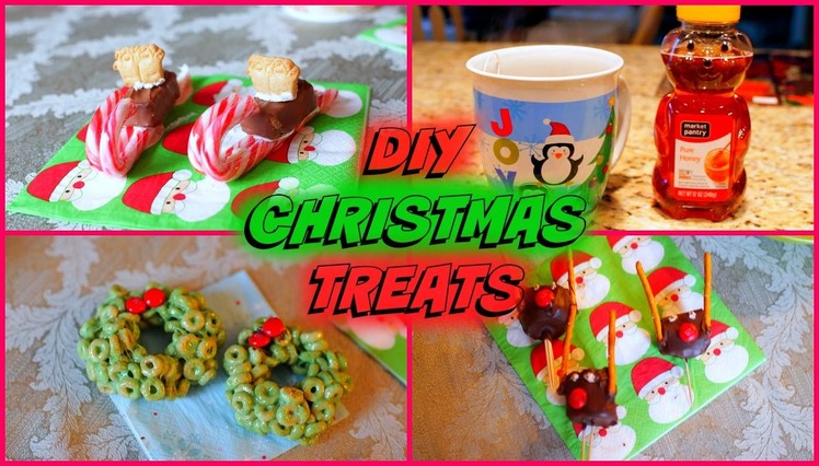 4 Easy DIY Christmas Party Treats! | ft. SeasonBeauty97