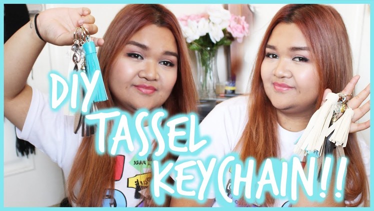 Cute DIY Tassel Keychain!! | itskathx3