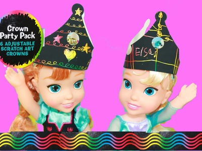 Disney Princess Frozen Baby Dolls DIY Crowns for Birthday Party Presents Fun Disney Princesses