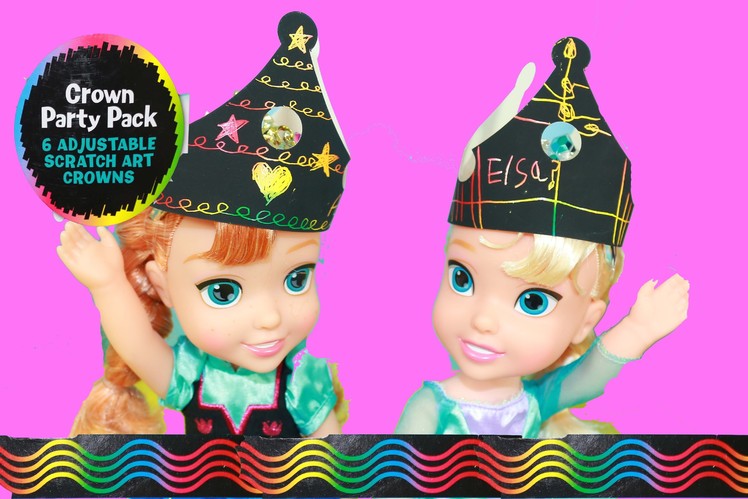 Disney Princess Frozen Baby Dolls DIY Crowns for Birthday Party Presents Fun Disney Princesses
