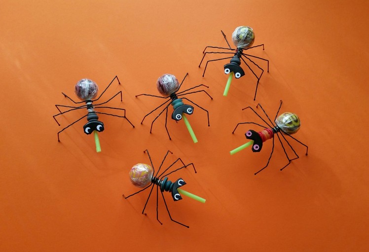 DIY: Amazing Halloween Spider Sucker Lollipop 2015