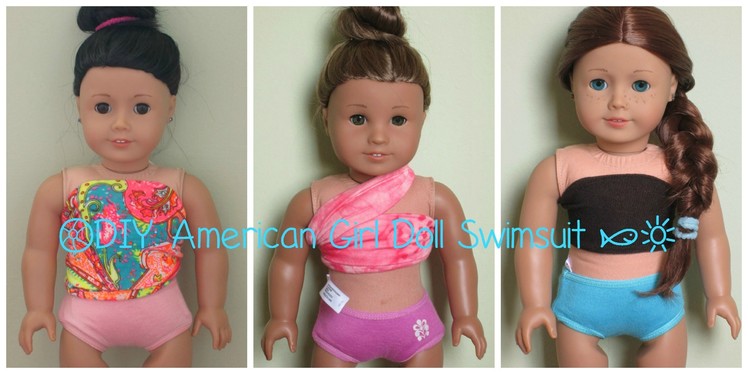DIY: American Girl Doll Swimsuits