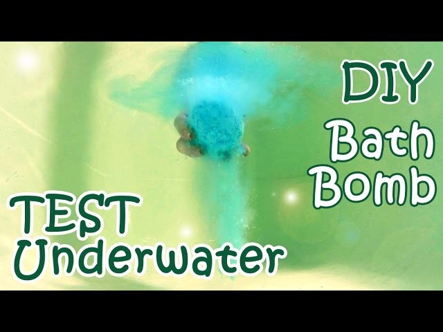 DIY Bath Bomb With Underwater Test - How To Make A Bath Bomb At Home