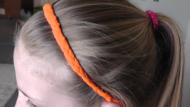 DIY Braided Headband and Bracelet Out of Old T-Shirt!