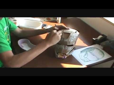 DIY Cardboard Iron Man Helmet Part 2