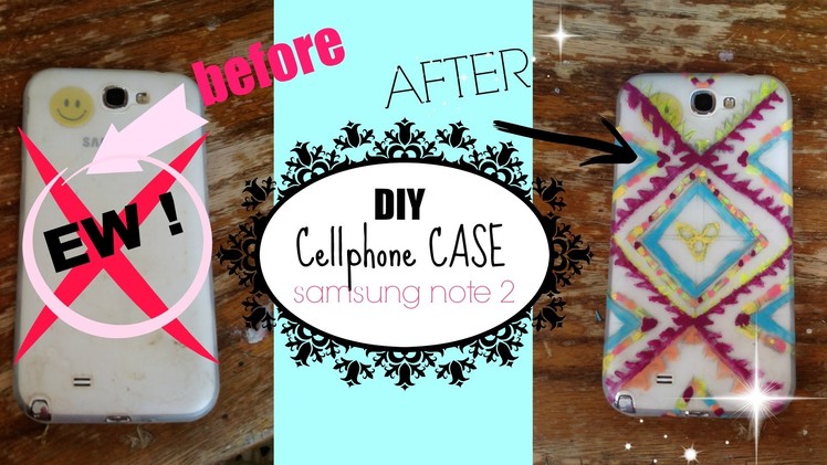 DIY cellphone case ♥ aztec style♥ (samsung note 2)