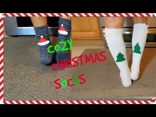 DIY Cozy Christmas Socks ~12 Days of DIY's