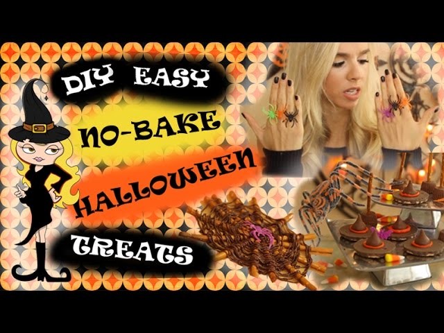 DIY Easy NO BAKE Halloween Treats