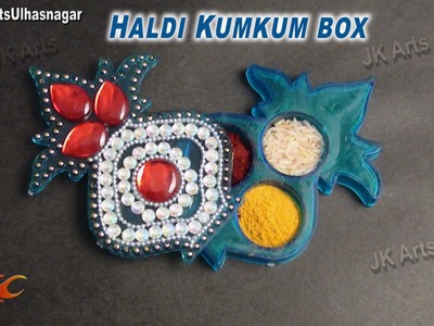 DIY Haldi Kumkum Box | How to decorate | JK Arts 693