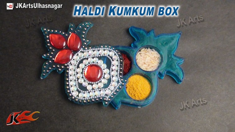 DIY Haldi Kumkum Box | How to decorate | JK Arts 693