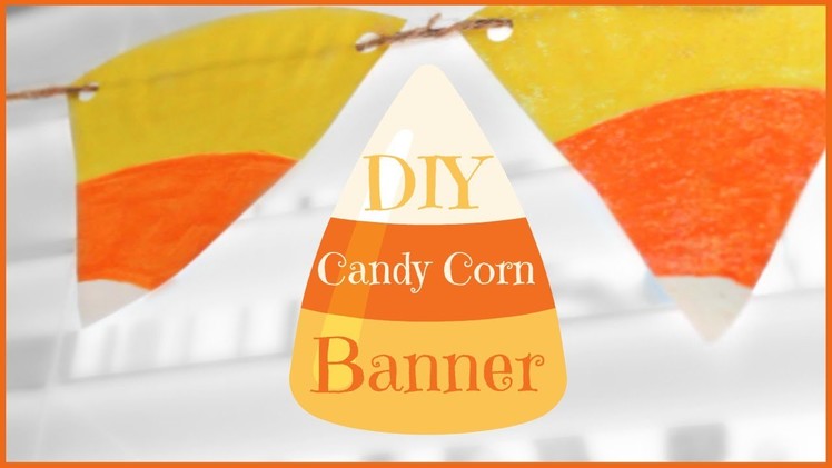 DIY Halloween Room Decor (Candy Corn Banner) | Alexa’s DIY Life