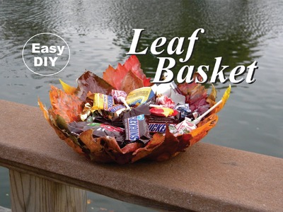 DIY Leaf Basket Easy to Make with Mod Podge or Epoxy