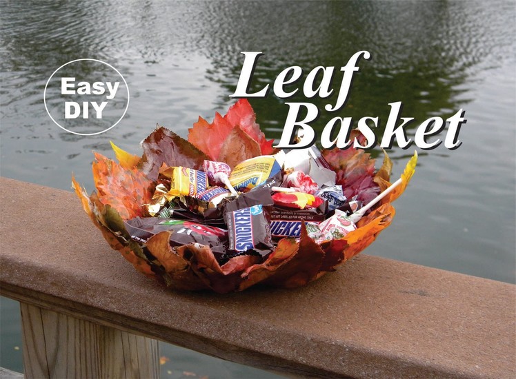 DIY Leaf Basket Easy to Make with Mod Podge or Epoxy