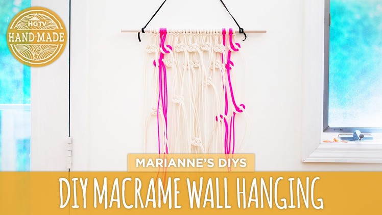 DIY Macrame Wall Hanging - Skill Swap - HGTV Handmade