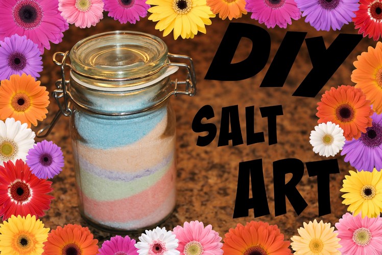DIY Salt Art With Chalk!