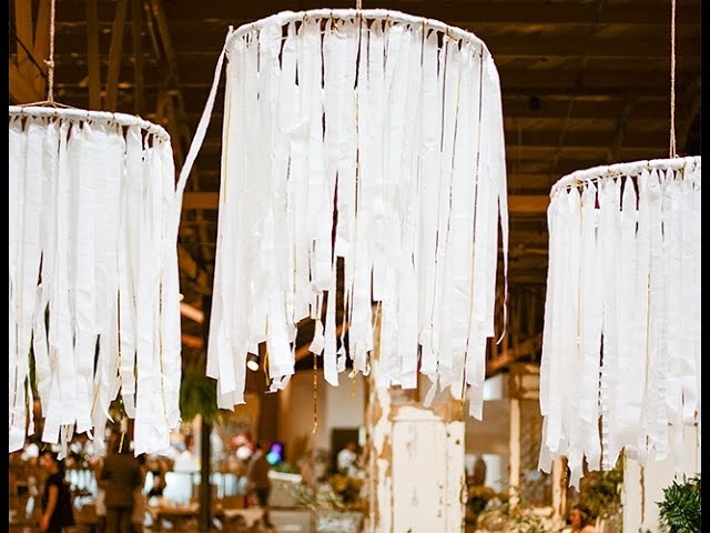 DIY Streamer Chandeliers