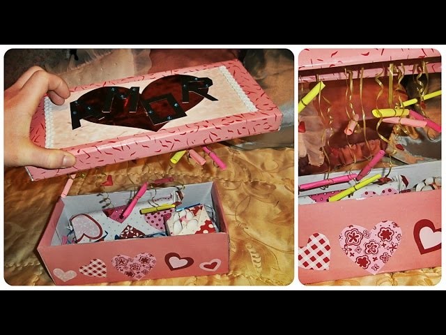 DIY. VALENTINE'S DAY gift box. Caja de regalo. Kutija za poklon