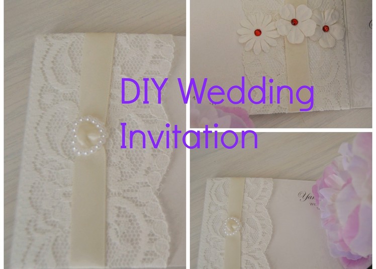 DIY Wedding Invitation - How to decorate