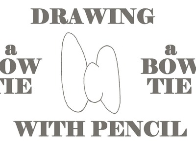 How to draw a BOW TIE Step by Step EASY-cartoon BOW TIE, draw easy stuff but cool with pencil