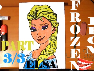 How to draw ELSA from FROZEN FEVER Step by Step Easy DISNEY,draw easy stuff but cool | 3.3