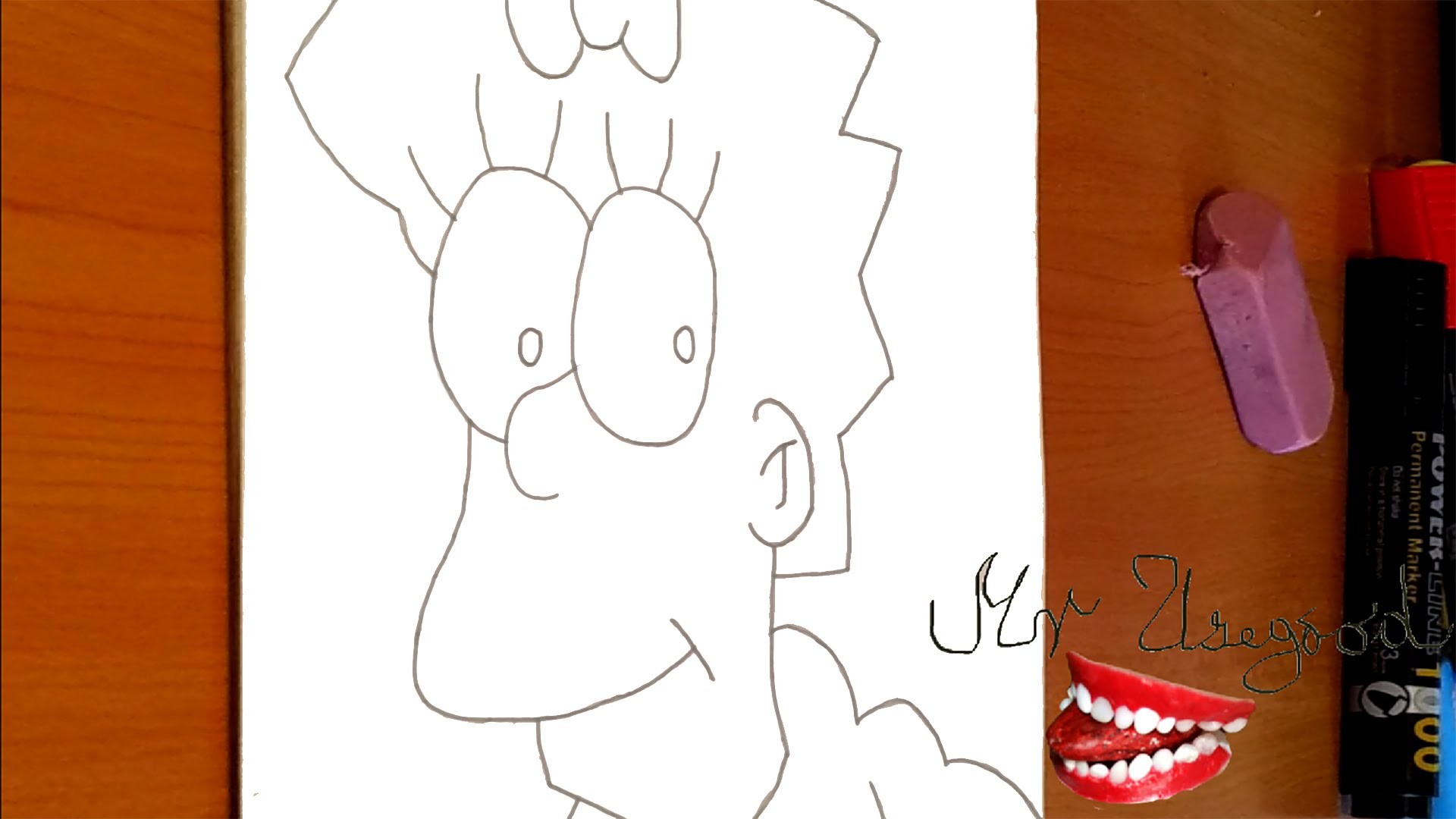 How To Draw Maggie Simpson Full Body Easy With Pencil Characters Draw Easy Stuff Speedy