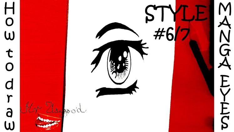 How to draw MANGA Eyes with pencil EASY | draw easy stuff but cool on paper | SPEED ART | #6.7