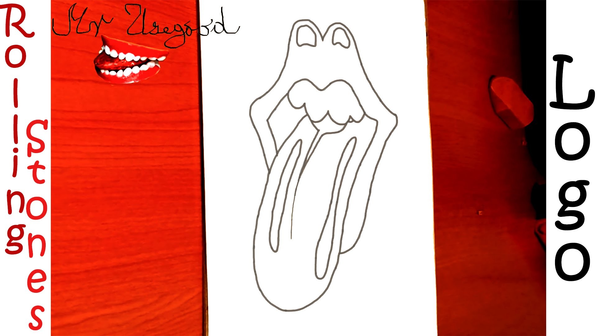 How To Draw The Rolling Stones Logo Easy Draw Easy Stuff Things But