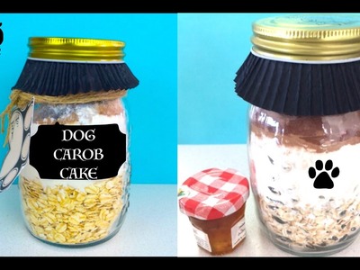 How to make Mason Jar Cake - Pupcake Dog Cupcake Gift - DIY Dog Food by Cooking For Dogs