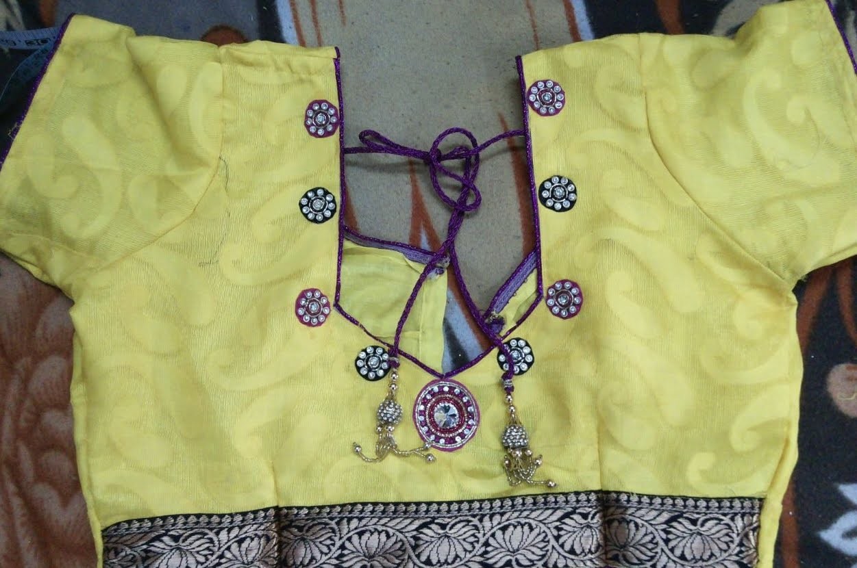 How to make Piping on blouse (DIY)