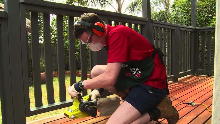 How To Sand A Deck - DIY At Bunnings