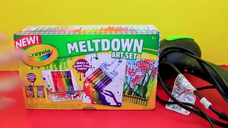 MELTING CRAYONS! ❤ Crayola Meltdown Art Set + Fun Paintings DIY Crafts for Kids