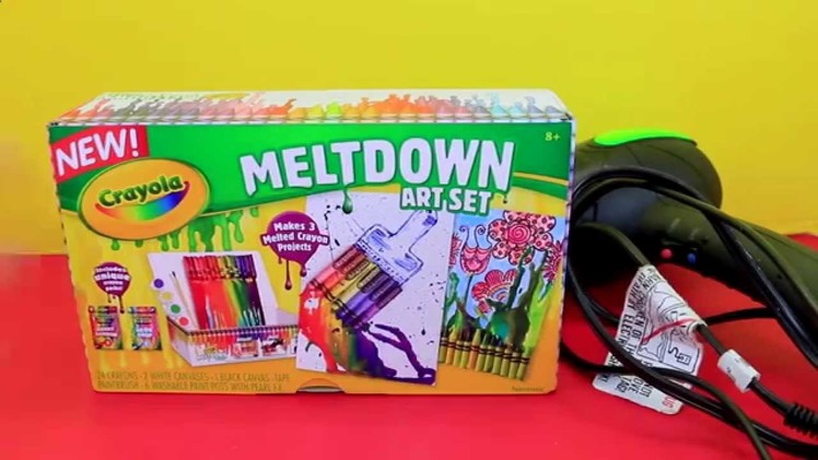 MELTING CRAYONS! ❤ Crayola Meltdown Art Set + Fun Paintings DIY Crafts for Kids