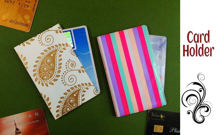 Useful Origami - Paper Credit Card. Business Card Holder - 2 (Easy to make)