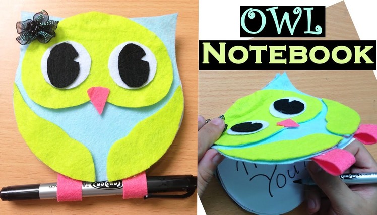 Wonderful DIY Cute Owl Notebook From CD ❤ Easy DIY Notebooks!