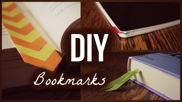3 Easy DIY Bookmarks