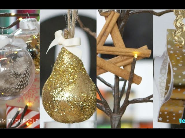 4 Dazzling DIY Christmas Ornaments | Glam it Yourself