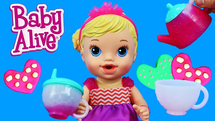 Baby Alive Teacup Surprise Baby Doll Fun Tea Party with DIY Play Doh Cookies by DisneyCarToys