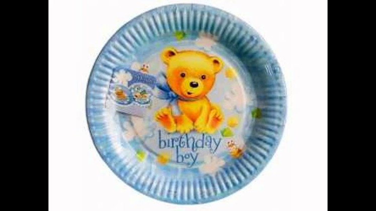 Birthday party paper plates