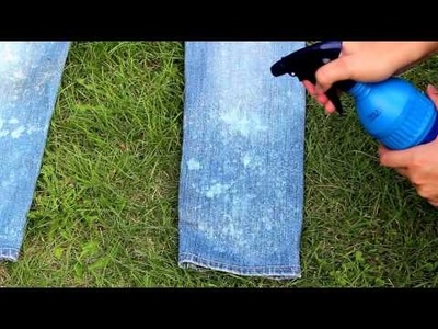 DIY Acid Wash Jeans