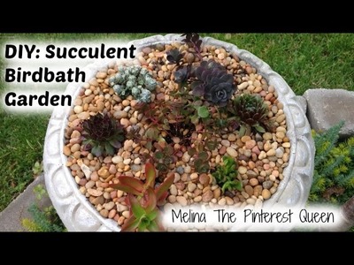 DIY: Build Your Own Succulent Birdbath