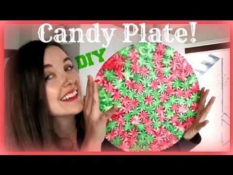 DIY Christmas Candy Plate | Crafty Christmas Collab | VLOGMAS day 6