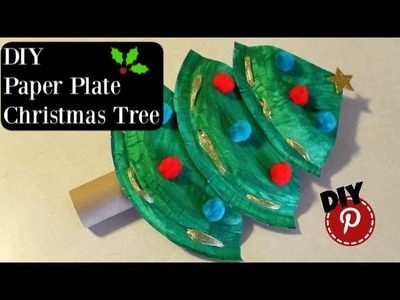 DIY Christmas - Paper Plate Christmas Tree - Simple and Easy Craft