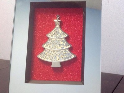 DIY Christmas Tree Picture Frame Ornament $5.00 | # 13
