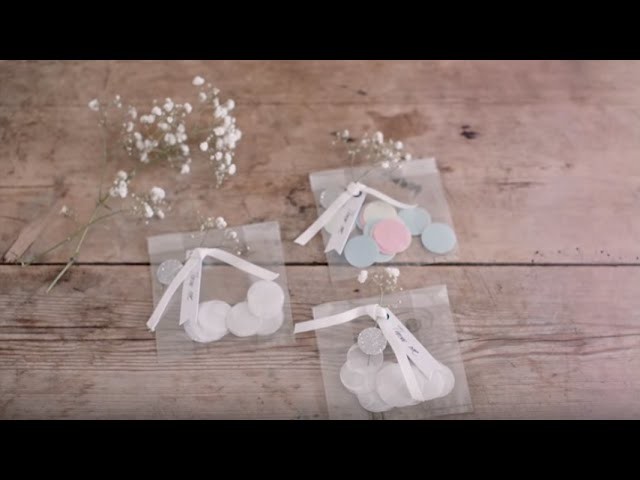 DIY: Confetti decorations and table setting by Søstrene Grene