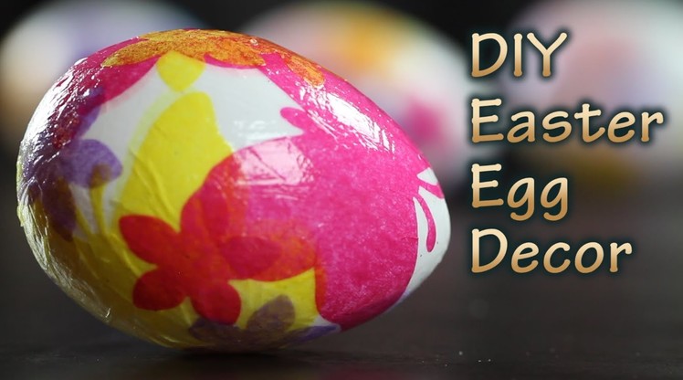 DIY Easter Egg Decoration With Decoupage