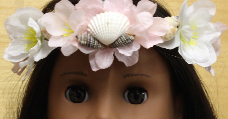 DIY Faux Flower Crown for your American Girl Doll!