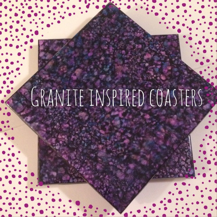 DIY Granite Inspired Coasters