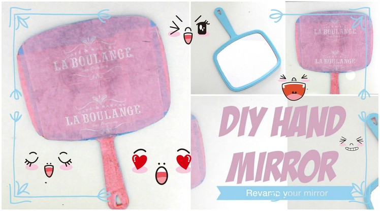✂ DIY Hand Mirror.Revamp your old mirror
