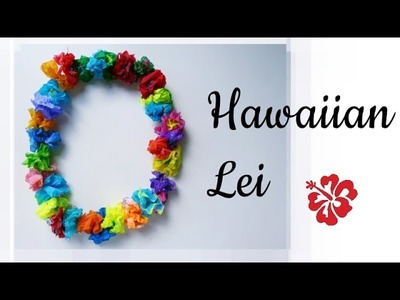 DIY Hawaiian Lei using tissues || Handmade Necklace