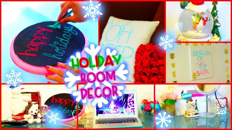 DIY Holiday Room Decor + Easy Ways to Decorate Your Room! |#happyho-LE-days